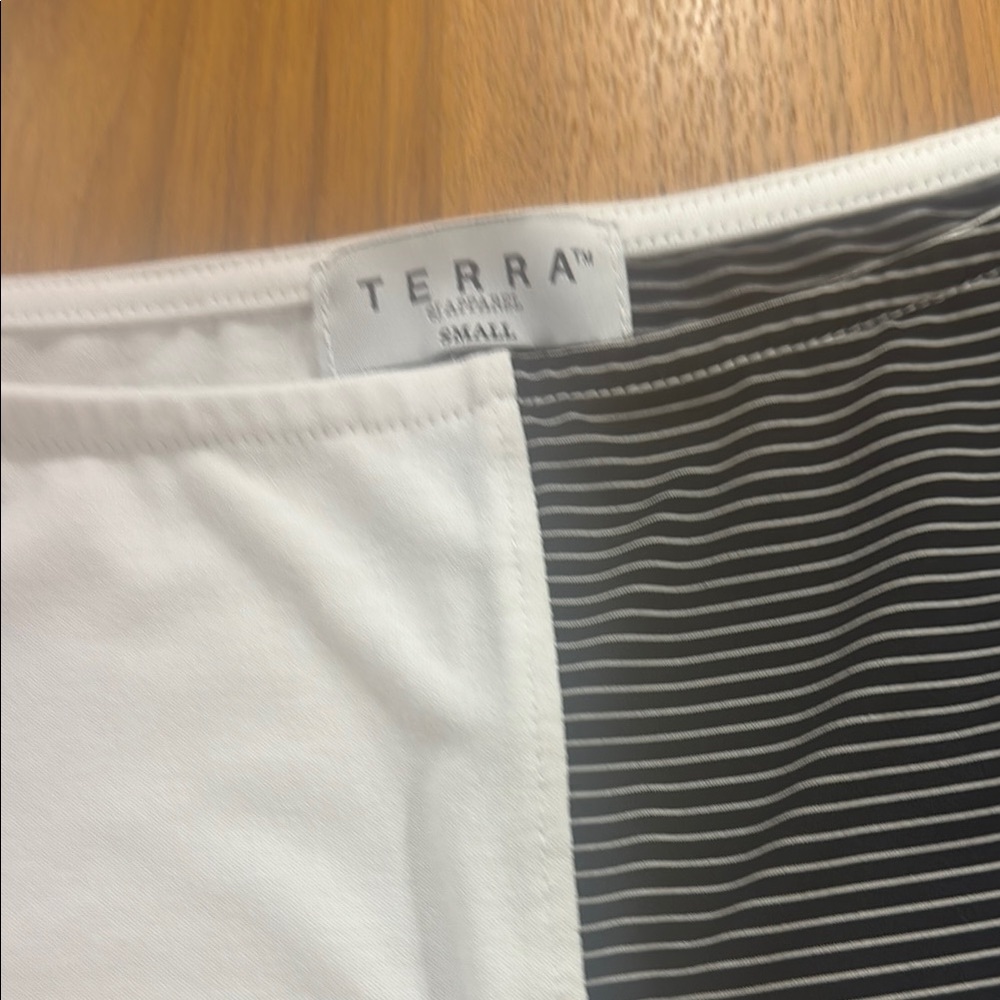 Women's Long Sleeve Tee - Black and White